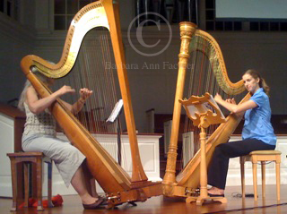 NE Ohio harpist: harp duo