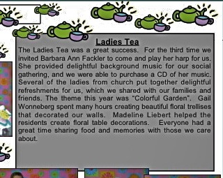 Ladies Tea: harpist Elgin, IL