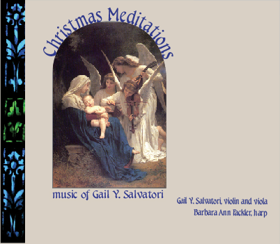 Christmas Meditations, harp and violin, Daniel Fackler, recording engineer, mastering engineer