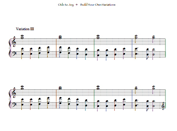 skill building harp sheet music: Ode to Joy 